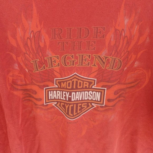 Harley Davidson Ride the Legend Flordia ~Shark Jaw graphic~EUC~Biker T - Picture 3 of 4